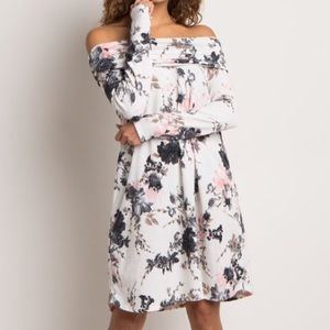PinkBlush Maternity Off Shoulder Dress